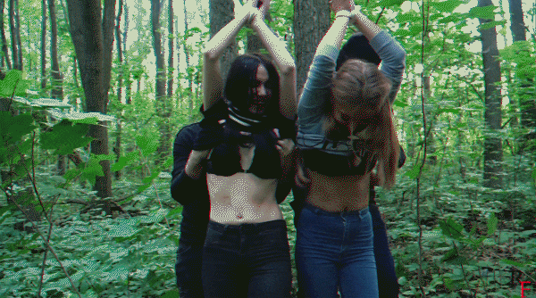 Taken for ransom and brought to the woods (Lesbian Tickling/HD/Mp4) - 2023