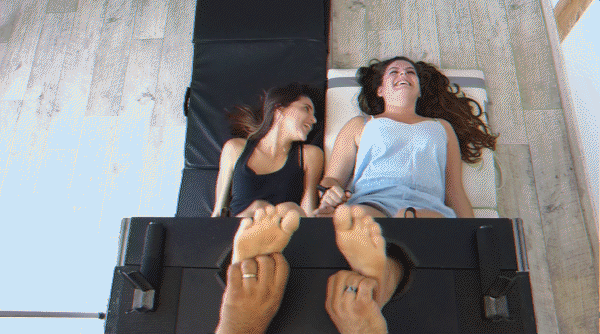 Naoma & Emie Are Very Different But Both Are Super Ticklish - 2023/HD [Socks, Tickle Orgasm]