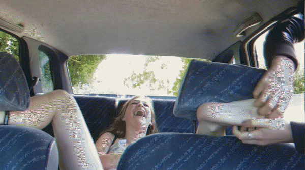 Calissa Tickles Lylie Without Mercy in the Car [Foxxx, Sweaty Feet] (2023/Mp4/1000 MB)