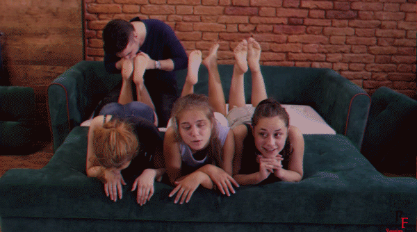 Three brilliant students - This ticklish worship is the best we felt on our feet! [Restrained, Ticklish Soles] (2023/Mp4/1000 MB)