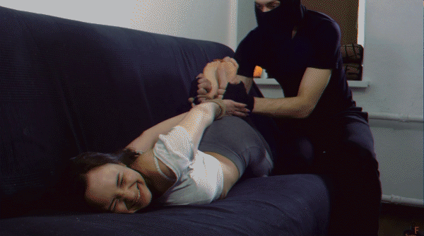 Sabina is hogtied. Tickle and lick her feet [Tickling Test, Laugh] (2023/Mp4/1000 MB)