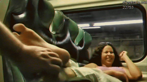 Natalies train sole tickling LIGHTENED - 2023/HD [Toes, Torture]